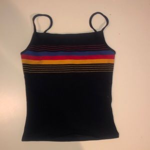 garage navy tank top